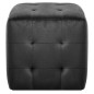 Pufe 2 pcs 30x30x30 cm veludo preto