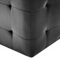 Pufe 2 pcs 30x30x30 cm veludo preto