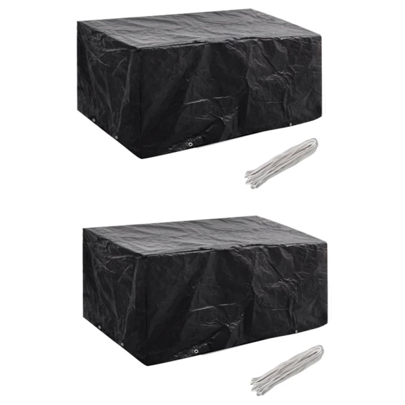 Conjunto capas p/ mobiliário jardim 2 pcs 8 ilhós 180x140 cm-Capas para móveis de jardim-Home Retail