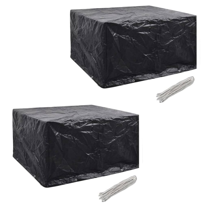 Conjunto capas p/ mobiliário jardim 2 pcs 8 ilhós 172x113 cm-Capas para móveis de jardim-Home Retail