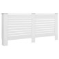 Coberturas de radiador 2 pcs 172x19x81,5 cm MDF branco