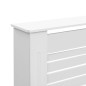 Coberturas de radiador 2 pcs 172x19x81,5 cm MDF branco