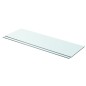 Prateleiras 2 pcs 80x25 cm vidro transparente