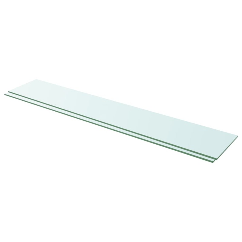 Prateleiras 2 pcs 110x20 cm vidro transparente-Prateleiras-Home Retail