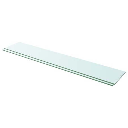 Prateleiras 2 pcs 110x20 cm vidro transparente