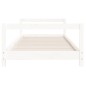 Estrutura de cama infantil 90x190 cm pinho maciço branco