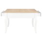 Mesa de centro 80x80x50 cm madeira branco