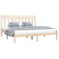 Estrutura de cama super king 180x200 cm madeira maciça