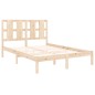 Estrutura de cama dupla 135x190 cm madeira maciça