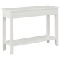 Mesa consola 110x35x80 cm madeira branco