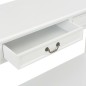 Mesa consola 110x35x80 cm madeira branco