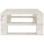 Mesa de paletes para jardim madeira branco