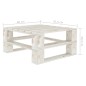 Mesa de paletes para jardim madeira branco