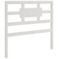 Estrutura de cama solteiro 90x190 cm madeira maciça branco