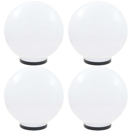 Candeeiros esféricos LED 4 pcs 40 cm PMMA