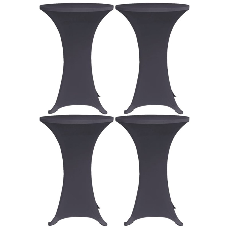 Capa extensível para mesa 4 pcs 80 cm antracite-Capas de sofás-Home Retail