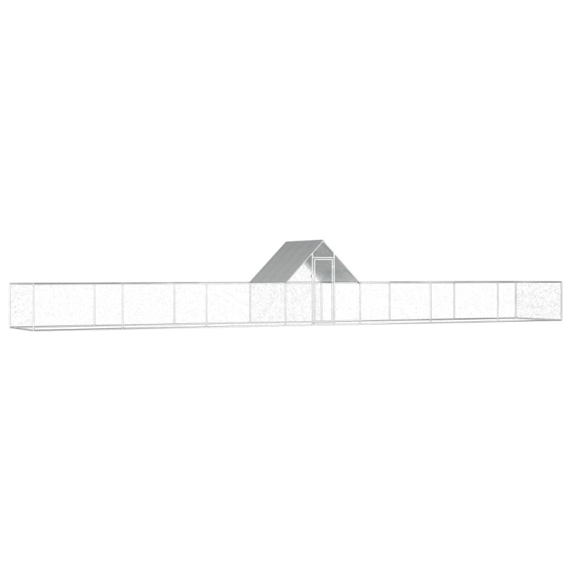 Galinheiro 14x2x2 m aço galvanizado-Casotas e gaiolas para animais pequenos-Home Retail