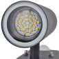 41097 Candeeiro LED de parede forma cilindro com sensor aço preto