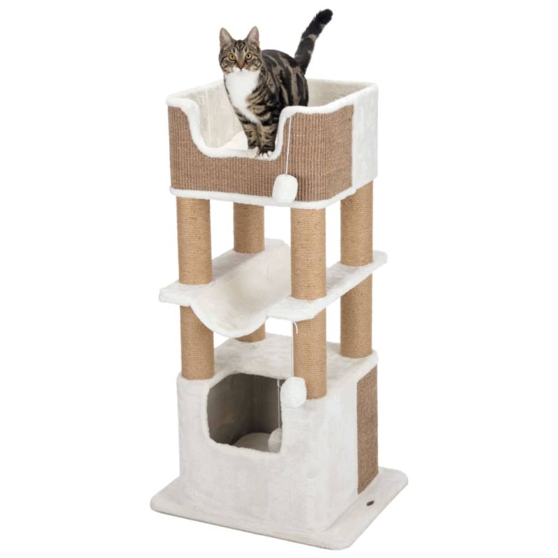 TRIXIE Poste arranhador p/ gatos Lucano XXL branco e cinza-acastanhado-Móveis para gatos-Home Retail