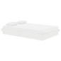 Estrutura cama pequena casal 120x190 cm pinho maciço branco