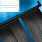 Painéis aquecedores solares de piscina 6 pcs 80x620 cm