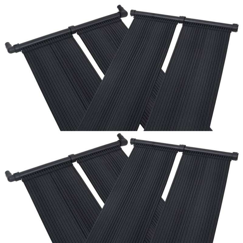 Painéis aquecedores solares de piscina 4 pcs 80x310 cm-Aquecedores de piscinas-Home Retail