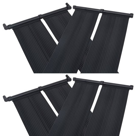 Painéis aquecedores solares de piscina 4 pcs 80x310 cm