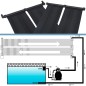 Painéis aquecedores solares de piscina 4 pcs 80x310 cm