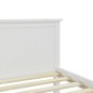 Estrutura de cama 100x200 cm pinho maciço branco