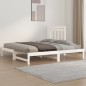 Estrutura sofá-cama de puxar 2x(90x190) cm pinho maciço branco