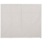 Roupeiro 200x40x170 cm tecido branco