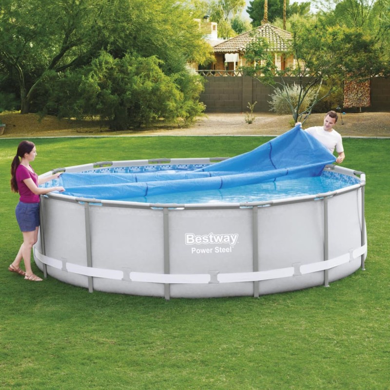 Bestway Cobertura de piscina solar Flowclear 427 cm-Capas para piscinas e plástico para forrar pisos-Home Retail