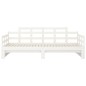 Sofá-cama de puxar 2x(90x200) cm pinho maciço branco