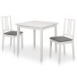 3 pcs conjunto de jantar MDF branco