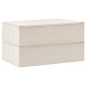 Caixas de arrumação 2 pcs tecido 70x40x18 cm cor creme