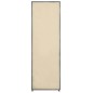 Roupeiro 87x49x159 cm tecido cor creme