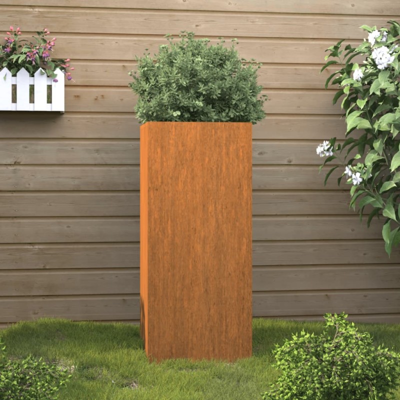 Vaso/floreira 32x29x75 cm aço corten-Vasos e floreiras-Home Retail