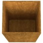 Vaso/floreira 32x29x75 cm aço corten