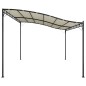 Toldo 4x3 m 180 g/m² tecido e aço cor creme