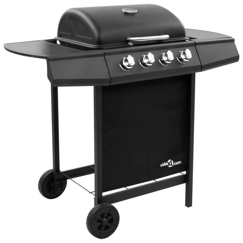 Grelhador/barbecue a gás 4 discos preto-Churrasqueiras de exterior-Home Retail