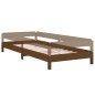 Cama empilhável 90x190 cm madeira de pinho maciça castanho mel