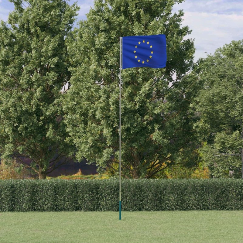 Bandeira da União Europeia e mastro 5,55 m alumínio-Bandeiras e birutas-Home Retail