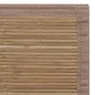 Tapete retangular bambu 120 x 180 cm castanho