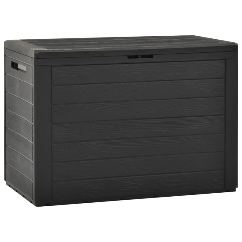 Caixa de arrumação de jardim 78x44x55 cm antracite-Baús para armazenamento exterior-Home Retail