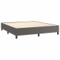 Estrutura de cama 180x200 cm couro artificial cinzento