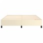 Estrutura de cama 180x200 cm couro artificial cor creme