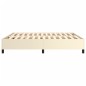 Estrutura de cama 180x200 cm couro artificial cor creme