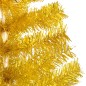 Árvore Natal artificial pré-iluminada c/bolas 240cm PET dourado