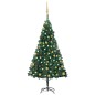 Árvore Natal artificial pré-iluminada c/ bolas 150 cm PVC verde