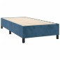 Estrutura de cama 90x190 cm veludo azul-escuro